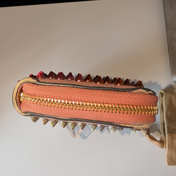 Christian Louboutin Multicolored Panettone Studded Zipper Wallet - Picture 7 of 12